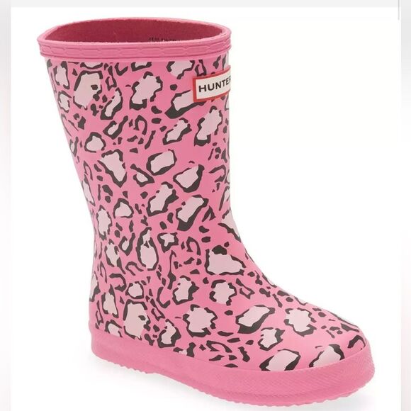 Hunter Other - Hunter Kids'  Classic Leopard Print Rain Boot-US Size 3/4,UK 32 Big Girl, NWOT